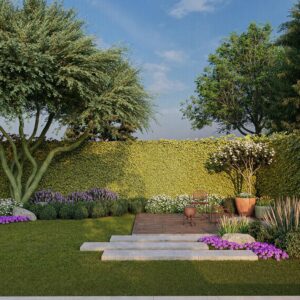 Árido pleno sol<br> 10x6 metros - Modelo 3