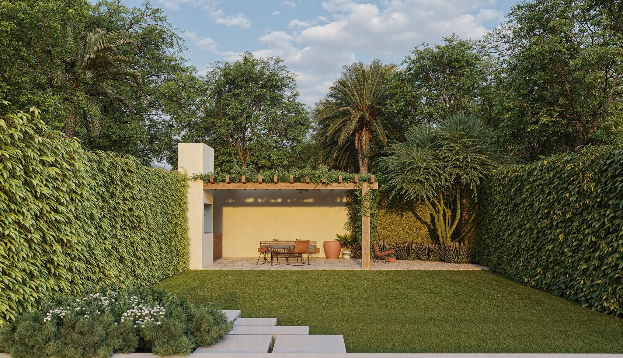 Árido pleno sol<br> 10x15 metros - Modelo 3