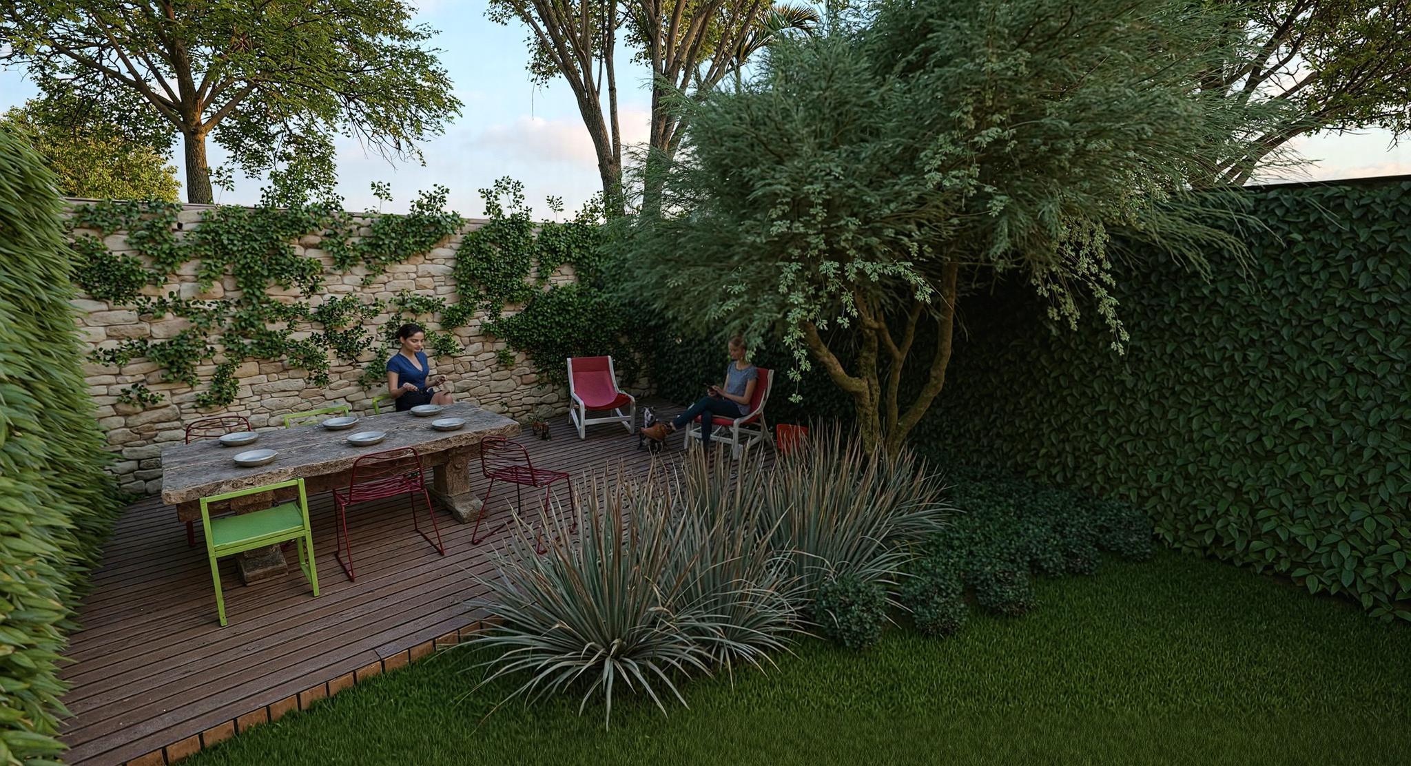 Árido pleno sol<br> 6x8 metros - Modelo 3