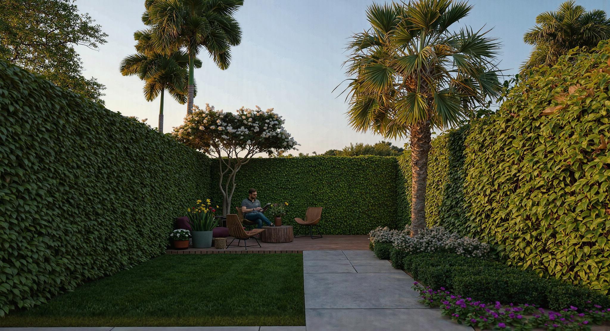 Mediterráneo pleno sol<br> 6x8 metros - Modelo 1