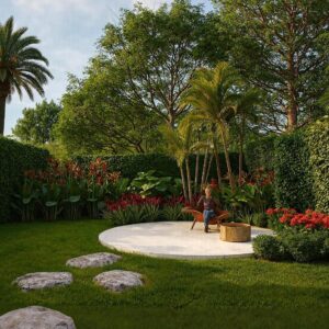 Tropical media sombra<br> 10x15 metros - Modelo 1