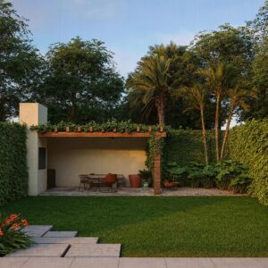 Tropical media sombra<br> 10x15 metros - Modelo 4