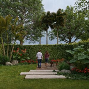 Tropical media sombra 10x6 - Modelo 3