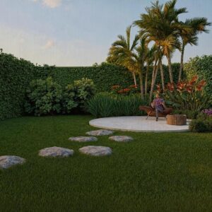 Tropical pleno sol<br> 10x15 metros - Modelo 1